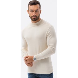 Ombre sweter męski biały casualowy  - zdjęcie produktu