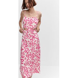 Sukienka Mango na ramiączkach casualowa w serek maxi  - zdjęcie produktu