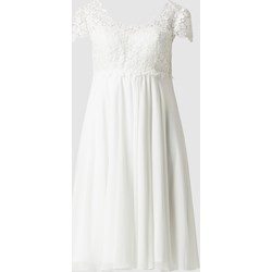 Sukienka ciążowa biała Luxuar Fashion elegancka  - zdjęcie produktu