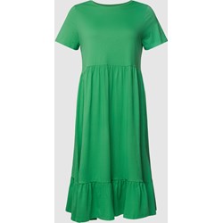 Sukienka ONLY dla puszystych midi z krótkim rękawem  - zdjęcie produktu