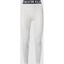 Spodnie damskie Calvin Klein szare bawełniane  - zdjęcie produktu