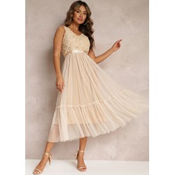 Sukienka Renee midi rozkloszowana elegancka  - zdjęcie produktu