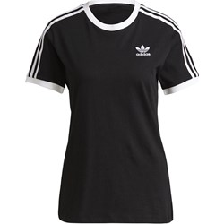 Bluzka damska czarna Adidas z krótkim rękawem na wiosnę  - zdjęcie produktu