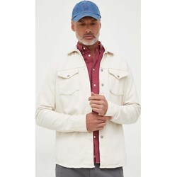 Pepe Jeans koszula męska beżowa z klasycznym kołnierzykiem  - zdjęcie produktu