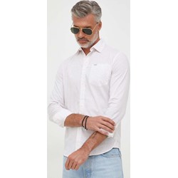 Koszula męska Pepe Jeans biała z klasycznym kołnierzykiem  - zdjęcie produktu