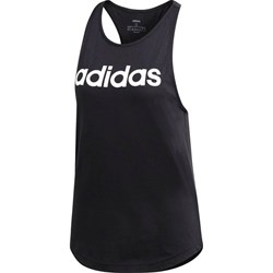 Bluzka damska Adidas z okrągłym dekoltem czarna z napisami sportowa  - zdjęcie produktu