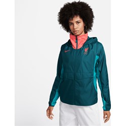 Zielona kurtka damska Nike z poliestru krótka  - zdjęcie produktu