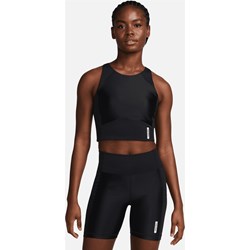 Bluzka damska Nike na lato z elastanu z okrągłym dekoltem  - zdjęcie produktu