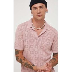 Hollister Co. t-shirt męski różowy  - zdjęcie produktu