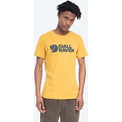 T-shirt męski żółty Fjällräven z krótkim rękawem  - zdjęcie produktu