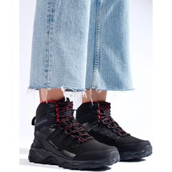 Buty trekkingowe damskie DK na płaskiej podeszwie sznurowane sportowe  - zdjęcie produktu