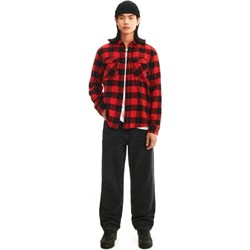 Koszula męska czerwona Cropp z długim rękawem bawełniana casualowa na jesień  - zdjęcie produktu
