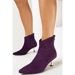 Botki Born2be zimowe na szpilce na zamek eleganckie  - zdjęcie produktu