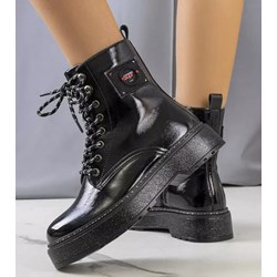 Botki Gemre płaskie casual sznurowane  - zdjęcie produktu