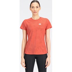 Bluzka damska pomarańczowy New Balance sportowa  - zdjęcie produktu