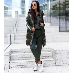 Kamizelka damska zielona  - zdjęcie produktu