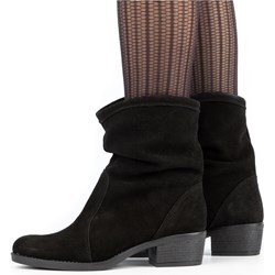 Buty Olivier botki na zimę eleganckie skórzane  - zdjęcie produktu