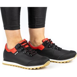 Buty trekkingowe damskie czarne Nik sznurowane sportowe  - zdjęcie produktu