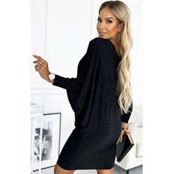 Sukienka Numoco z dekoltem w serek z długimi rękawami na imprezę  - zdjęcie produktu