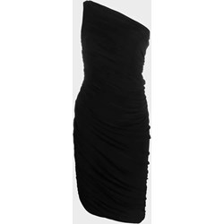 Sukienka czarna Norma Kamali z okrągłym dekoltem mini  - zdjęcie produktu