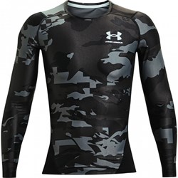 T-shirt męski szary Under Armour z długim rękawem w wojskowym stylu  - zdjęcie produktu