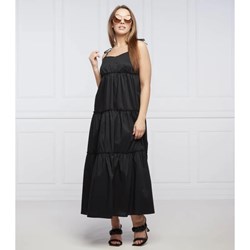 Sukienka Emporio Armani z poliamidu czarna trapezowa casual  - zdjęcie produktu