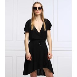Twin Set sukienka z dekoltem v asymetryczna czarna mini casual  - zdjęcie produktu