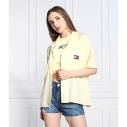 Tommy Jeans koszula damska bawełniana z kołnierzykiem  - zdjęcie produktu