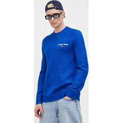 Sweter męski Tommy Jeans niebieski  - zdjęcie produktu