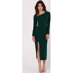 Zielona sukienka Makover midi z długimi rękawami ołówkowa  - zdjęcie produktu