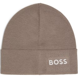 BOSS HUGO czapka zimowa męska brązowa  - zdjęcie produktu