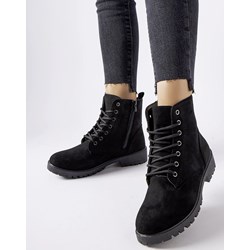 Workery damskie zamszowe z zamkiem  - zdjęcie produktu