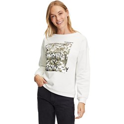 Bluza damska Cartoon biała z napisem bawełniana młodzieżowa  - zdjęcie produktu