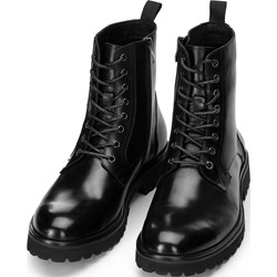 Buty zimowe męskie WITTCHEN ze skóry czarne  - zdjęcie produktu