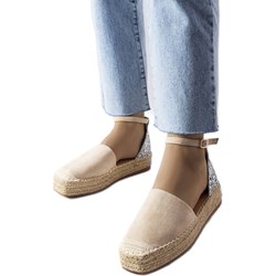 Espadryle damskie bez zapięcia na płaskiej podeszwie z tkaniny casualowe  - zdjęcie produktu