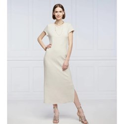 Sukienka Riani beżowa prosta  - zdjęcie produktu