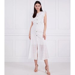 Pinko sukienka z krótkim rękawem bawełniana casual midi z okrągłym dekoltem  - zdjęcie produktu