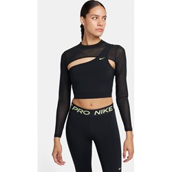Bluzka damska Nike czarna z krótkim rękawem  - zdjęcie produktu
