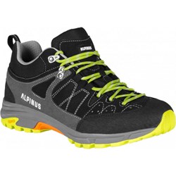 Buty trekkingowe męskie Alpinus czarne sportowe sznurowane  - zdjęcie produktu