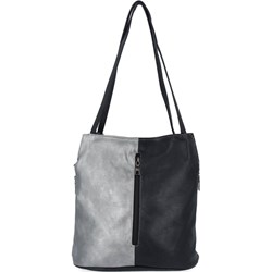 Shopper bag Hernan duża matowa bez dodatków na ramię  - zdjęcie produktu