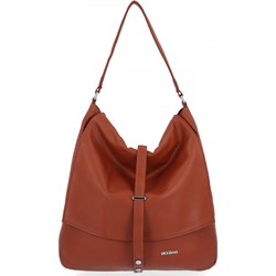 Shopper bag brązowa Bee Bag elegancka matowa bez dodatków  - zdjęcie produktu