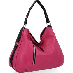 Hernan shopper bag różowa bez dodatków ze skóry ekologicznej  - zdjęcie produktu