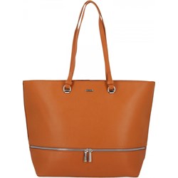 Shopper bag David Jones lakierowana bez dodatków elegancka  - zdjęcie produktu