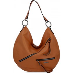Shopper bag brązowa David Jones matowa  - zdjęcie produktu