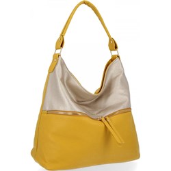 Bee Bag shopper bag żółta bez dodatków wakacyjna na ramię  - zdjęcie produktu