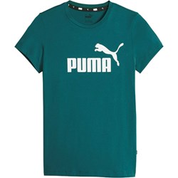 Bluzka damska Puma z okrągłym dekoltem zielona z krótkim rękawem na wiosnę  - zdjęcie produktu