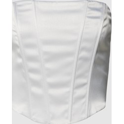 Bluzka damska Gina Tricot biała z okrągłym dekoltem  - zdjęcie produktu
