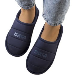 Kapcie damskie BIG STAR granatowe casualowe  - zdjęcie produktu