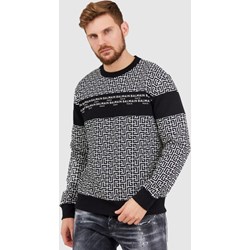 Bluza męska BALMAIN młodzieżowa w abstrakcyjne wzory  - zdjęcie produktu