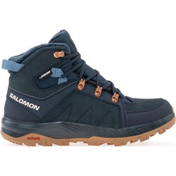 Salomon buty trekkingowe damskie z nubuku sznurowane na płaskiej podeszwie  - zdjęcie produktu